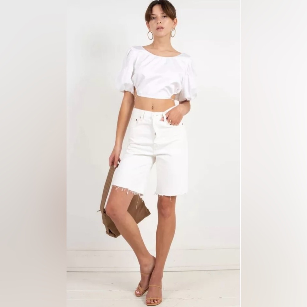 Great Condition AGOLDE 90s Pinch Waist Short in Porcelain Size 27